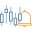 Trade alert and price alarm icon